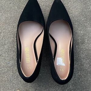 Dream Pairs Women's Black Suede Heel Pumps